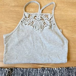 Crocheted High neck tank